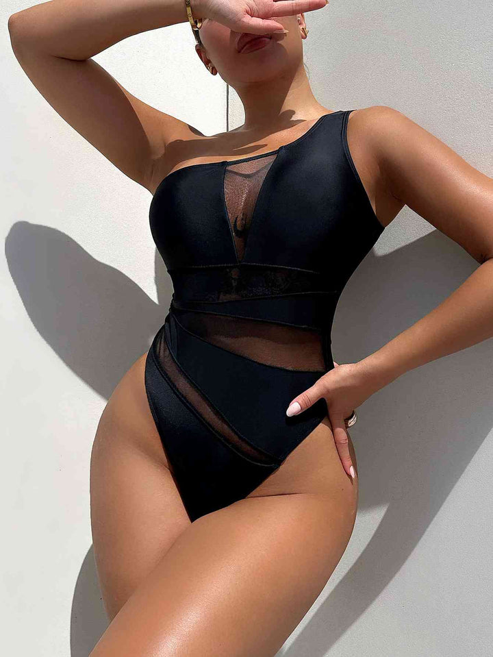 Mak One-Shoulder One-Piece Swimsuit