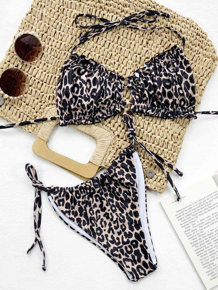 Thirll Halter Neck Bikini Set